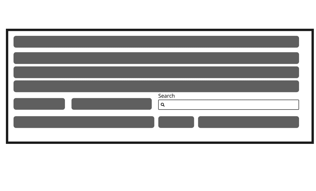 Don't place the search field in an obscure location